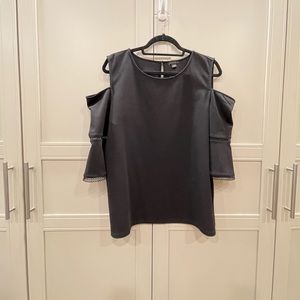 Ann Taylor cold shoulder black top xl